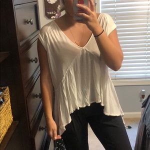 Free people asymmetrical, flowy t shirt
